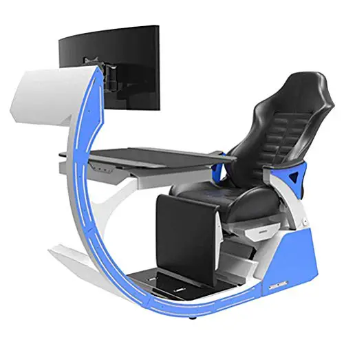 DHTOMC Gaming Cockpit in Blue