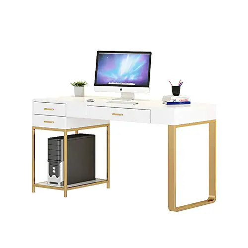 Modern White Computer Gaming Desk
